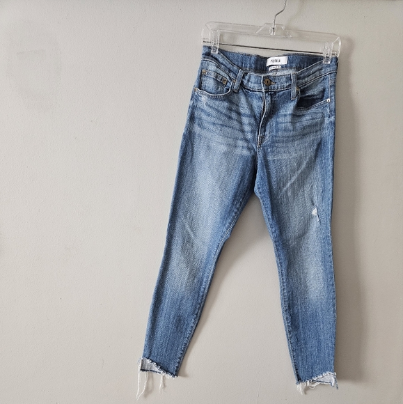 pistola Denim - Pistola  Skinny Jeans with Distressed Ankles